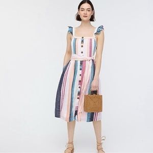 JCrew Linen button down dress
